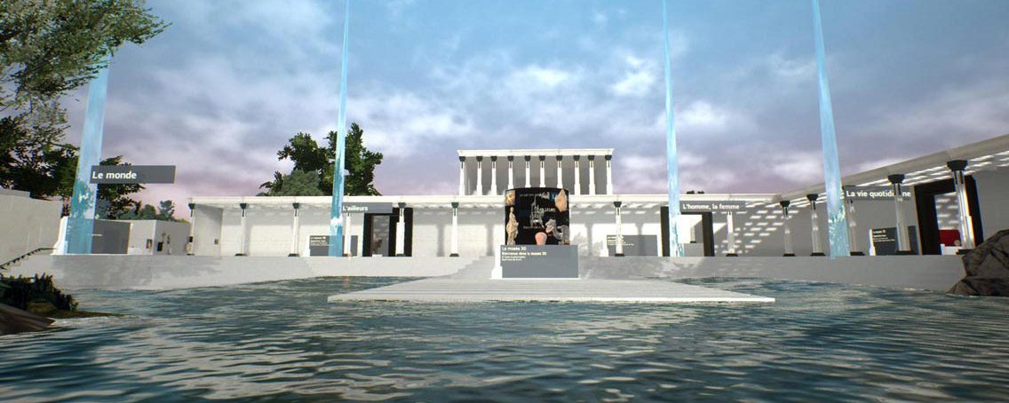 Vue de la façade du musée 3D